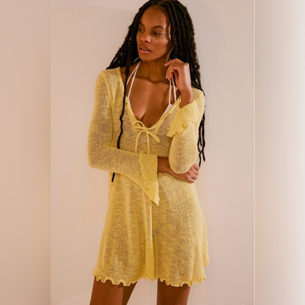 FREE PEOPLE Shauna Sweater Tunic TOP/COVER UP